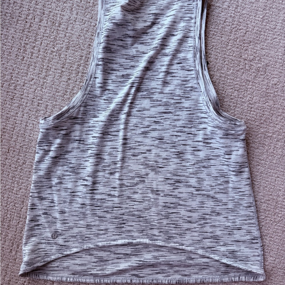 Gray Marl Racerback Lululemon Top - Picture 2 of 3